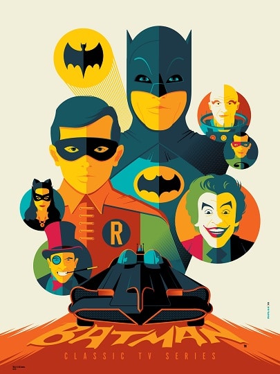 Batman screen print by Tom Whalen