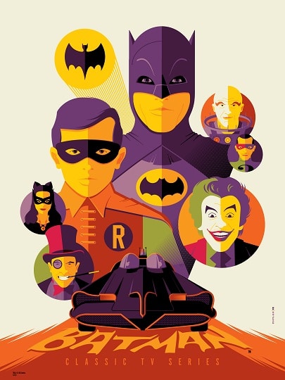 Batman variant screen print by Tom Whalen