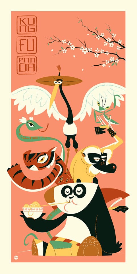 Kung Fu Panda Movie Poster Print Variant