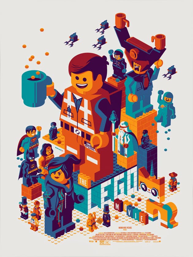 The Lego Movie Poster by Tom Whalen