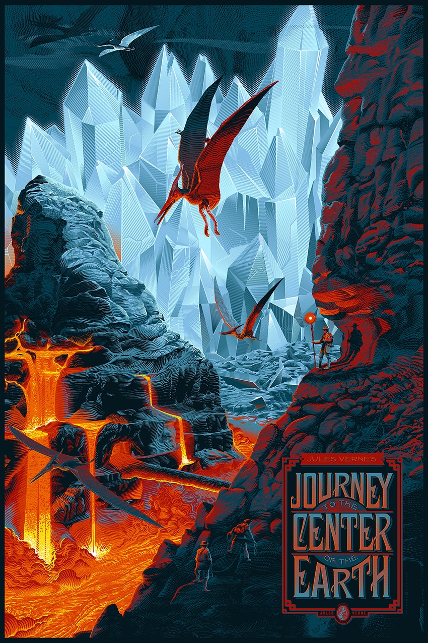 Journey to the Center of the Earth Variant Poster