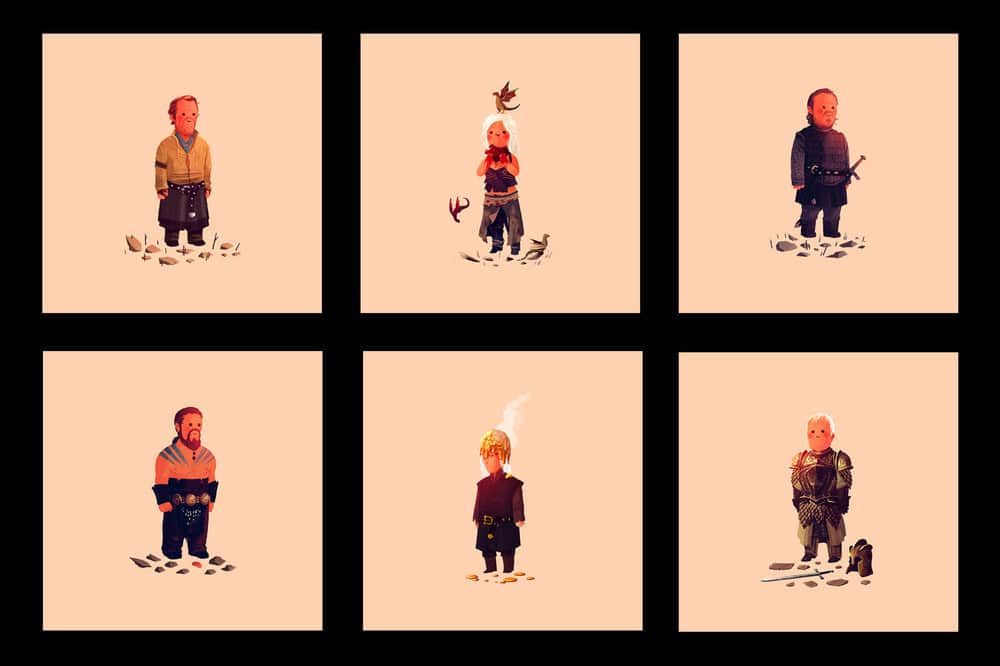 Game of Thrones Prints by Olly Moss Set 2