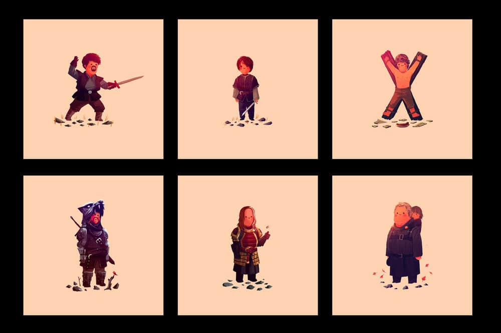 Game of Thrones Prints by Olly Moss Set 3