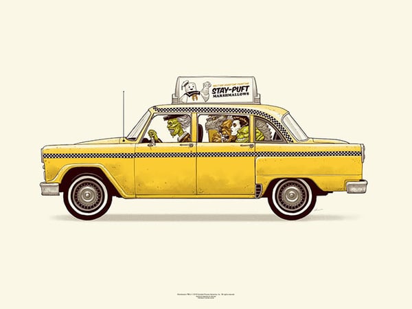 Ghostbusters Cab Print