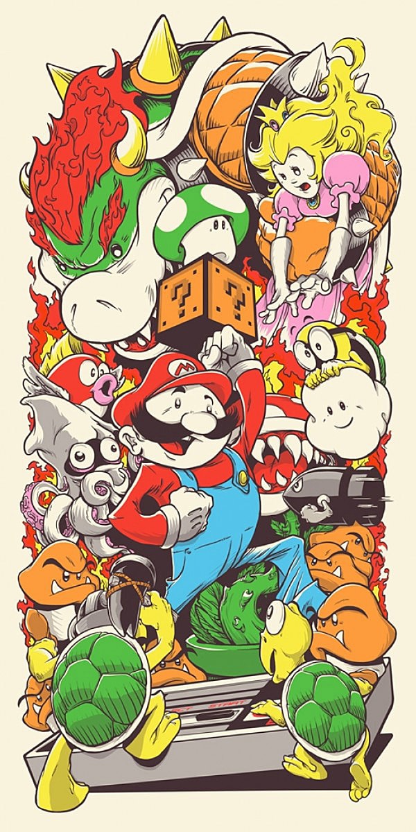 Super Mario by Joshua Budich