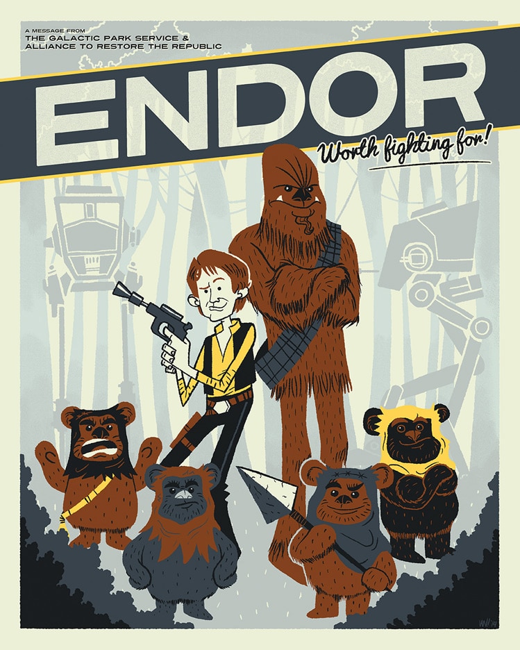 Star Wars Endor Print