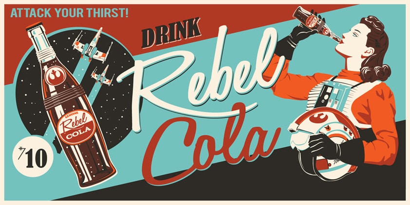 Star Wars Rebel Cola Print