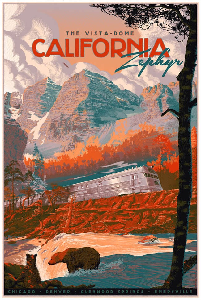 The Zephyr - California Print by Laurent Durieux