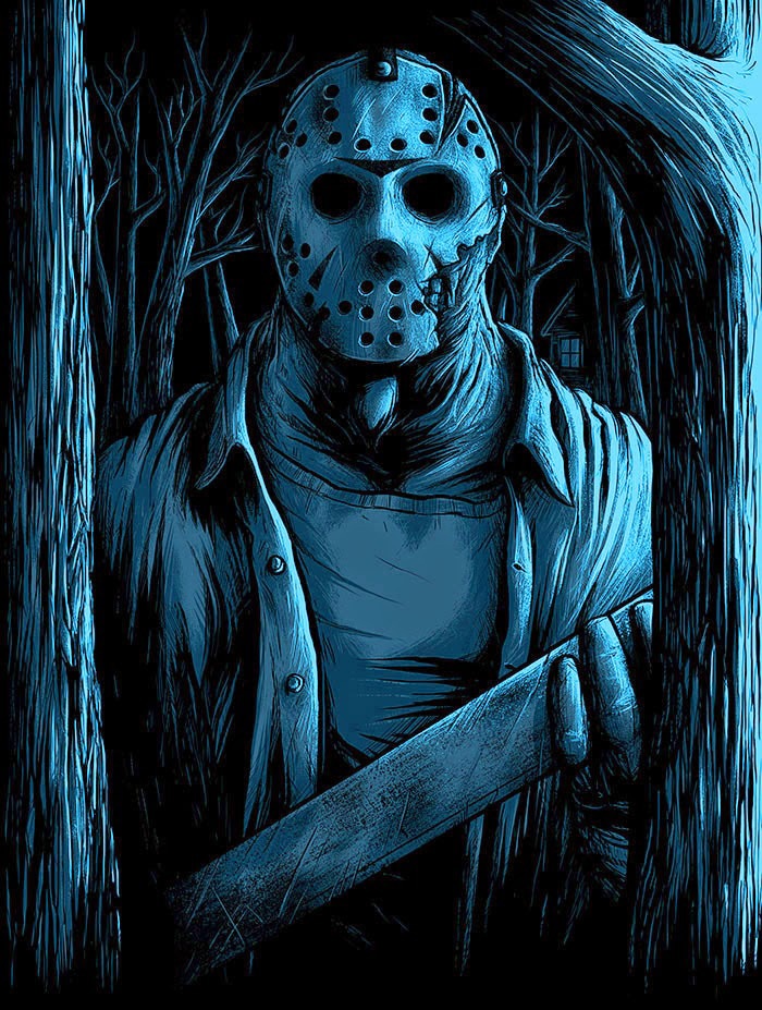 Welcome to Camp Crystal Lake Glow in the Dark Print 2