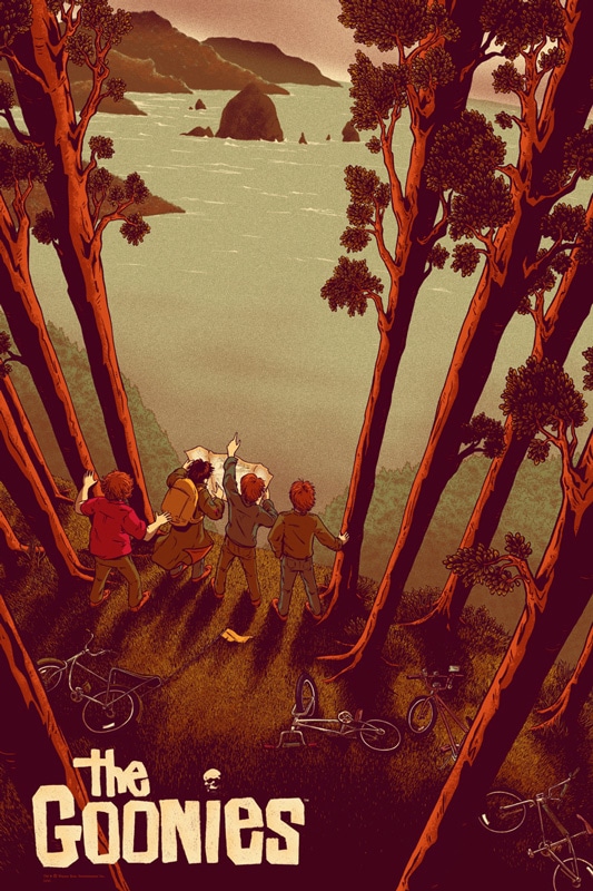 The Goonies Movie Poster by James Flames