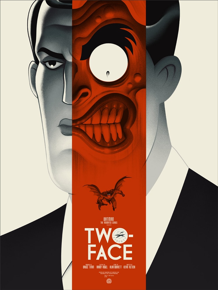 Batman: TAS Two Face Red Poster