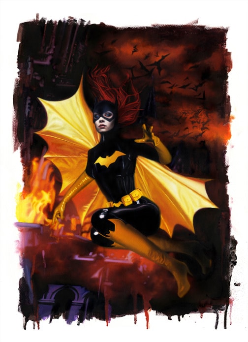 Bat Girl 2 Print by David Stoupakis