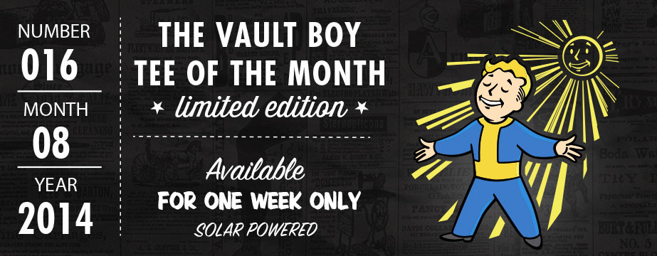 Fallout Vaultboy Solar Powered T-Shirt