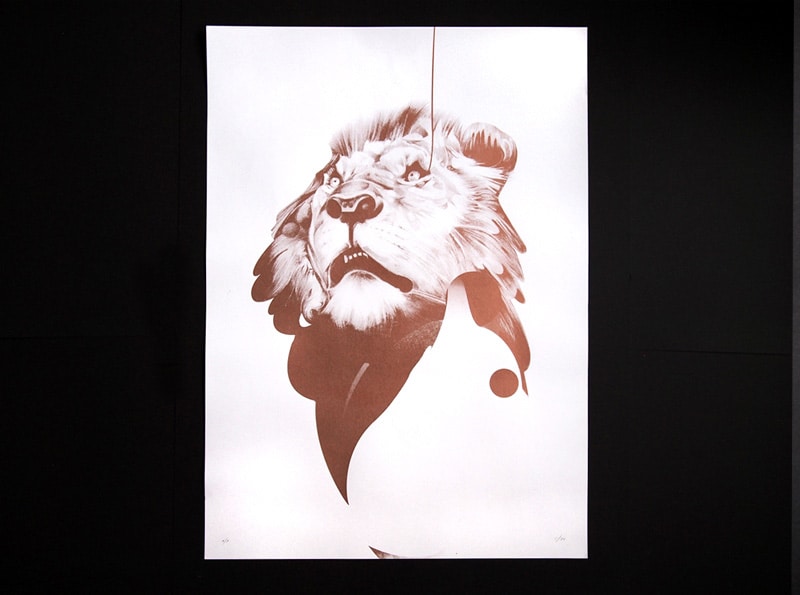 Lion 01 | Metallic Print by Von
