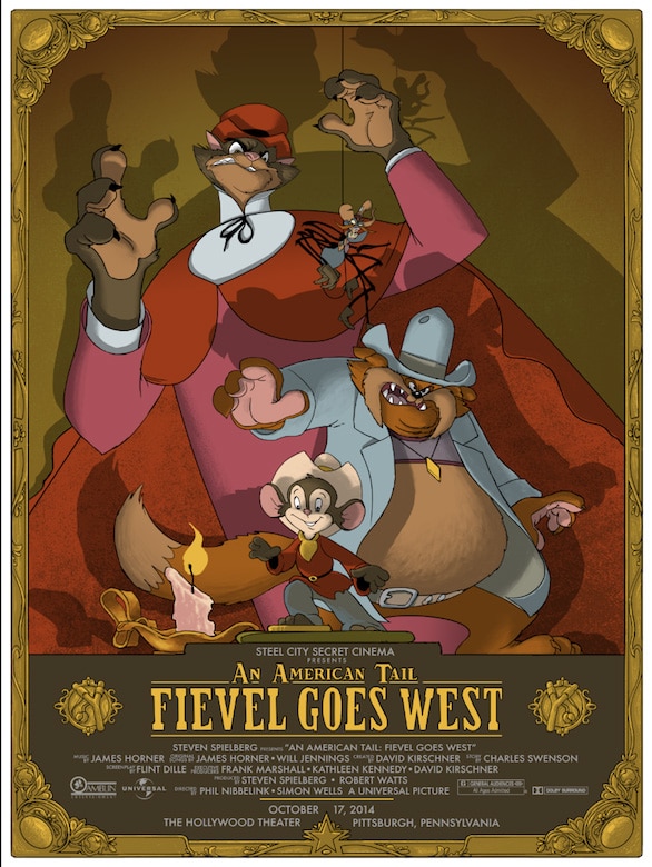 An American Tail: Fievel Goes West Print by Rich Kelly