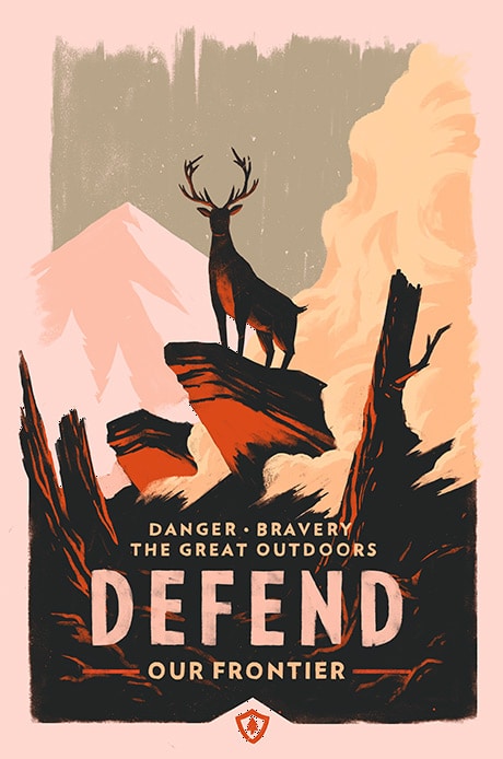 Defend Firewatch Video Game Print by Olly Moss