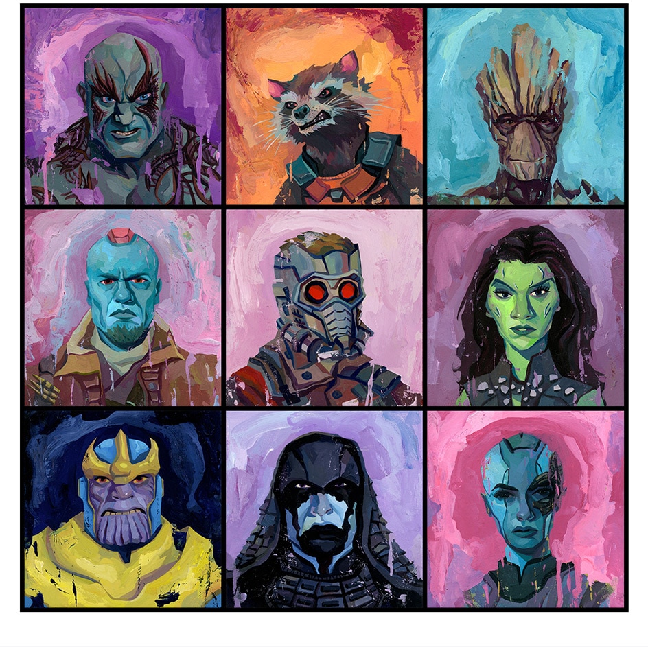 Guardians of the Galaxy Awesome Mix Up Print