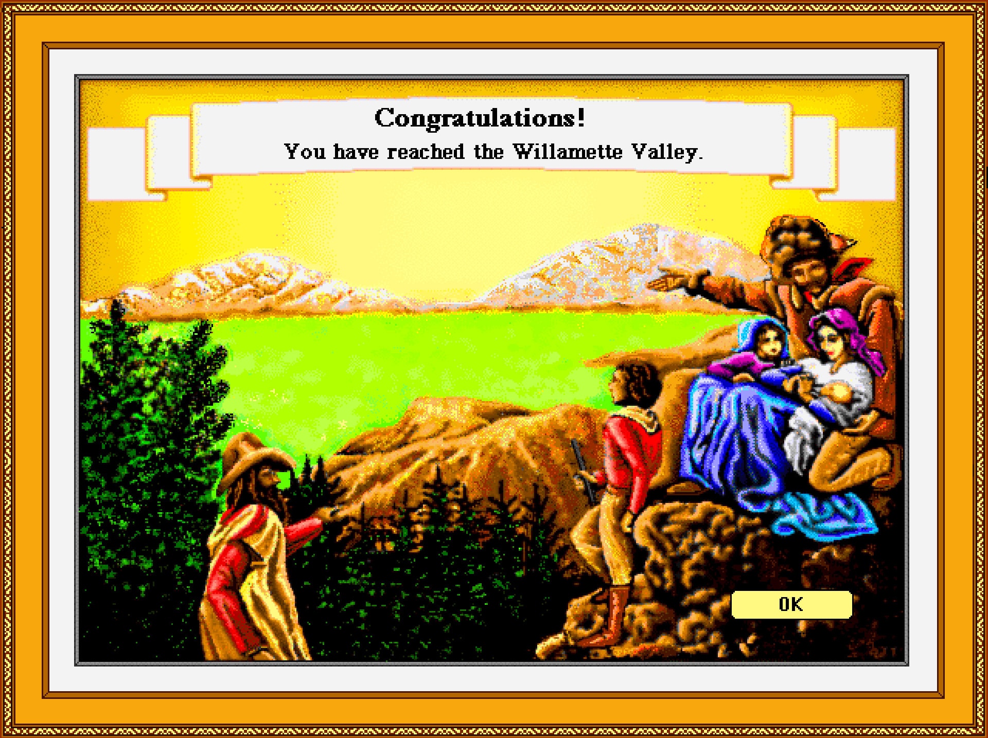 The Oregon Trail Game Ending