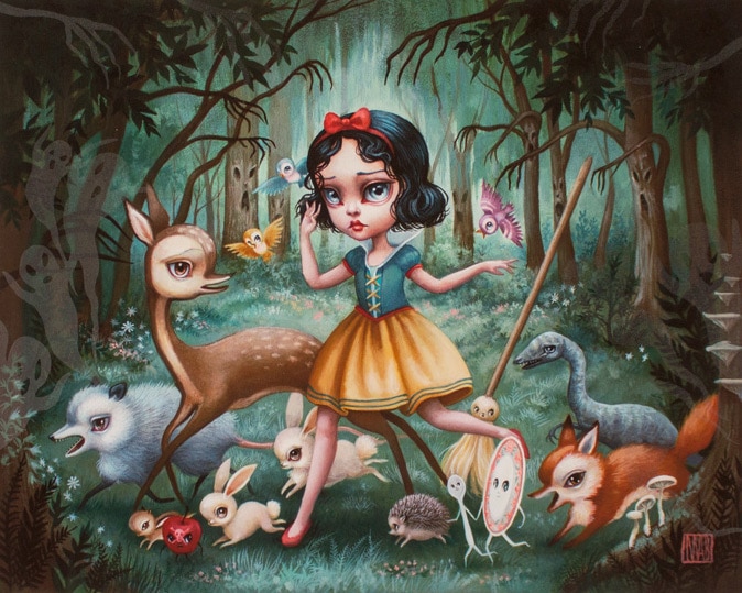 Snow White in The Black Forest Print