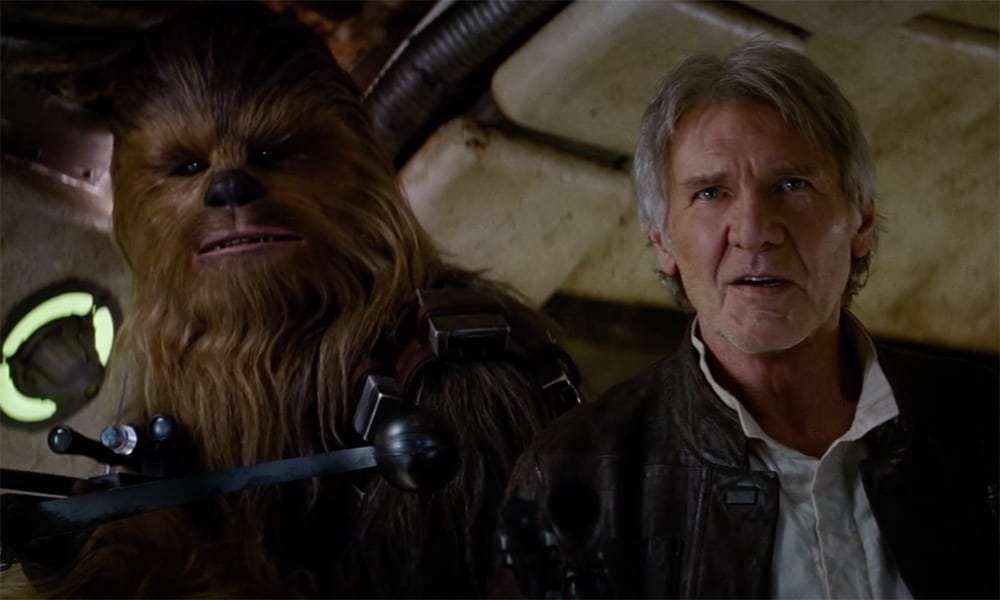 Chewy and Han Solo