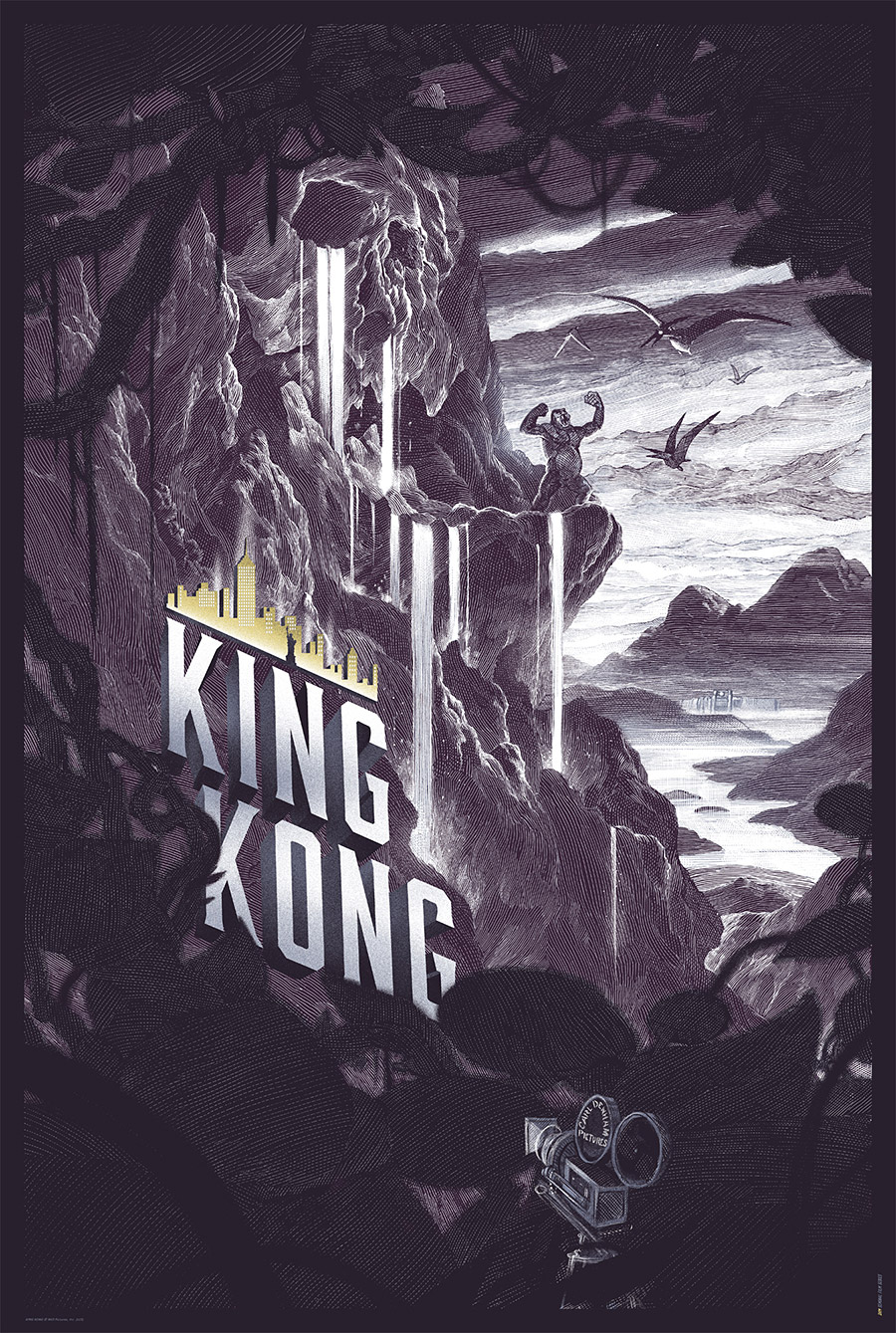 King Kong Canvas Poster from Nicolas Delort Variant