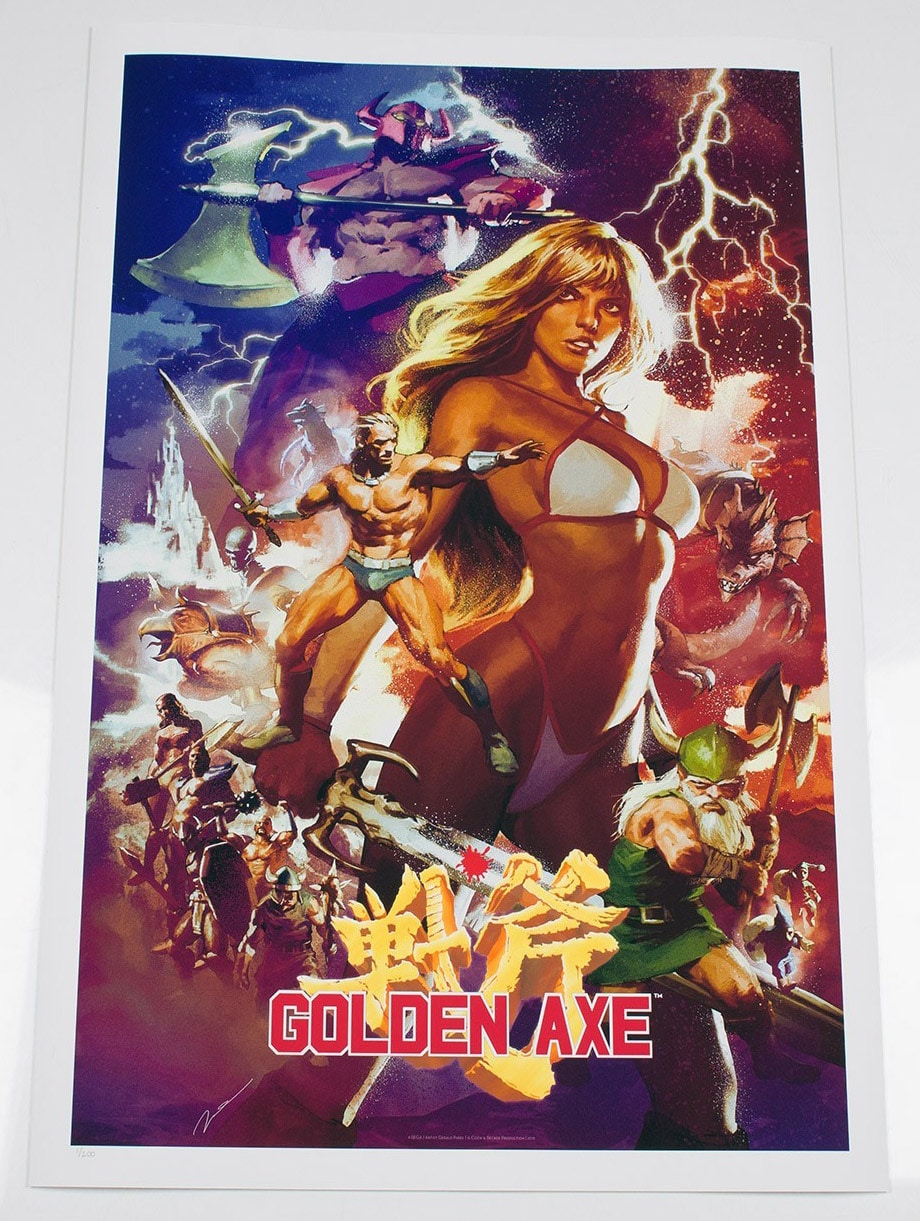 Sega Golden Axe Video Game Poster