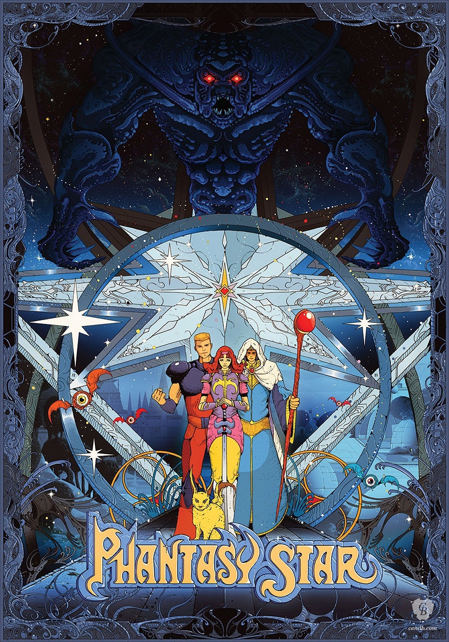 Sega Phantasy Star Video Game Poster
