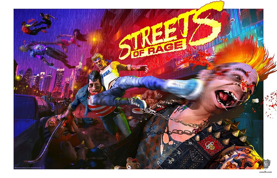 Sega Streets of Rage Video Game Poster