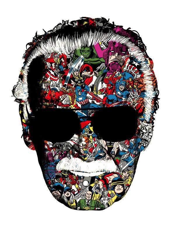 Stan Lee Man of Many Faces Print by Raid71