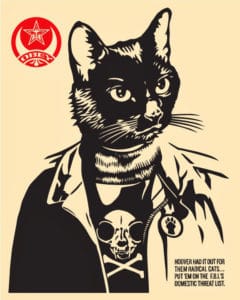 Radical Cat Print by Shepard Fairey