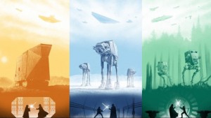 Star Wars Trilogy Print Set By Marko Manev
