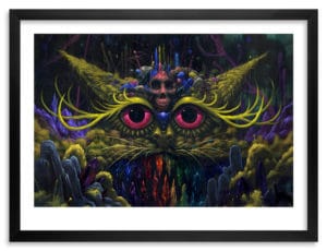 Cat Goddess Print by Jeff Soto