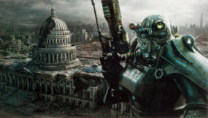 Fallout Capitol Metal Print