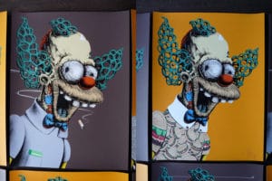 Krusty the Clown Print Variants Set 2