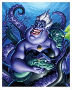 Ursula Little Mermaid Portrait Print