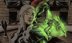 Dracarys GamDracarys Game of Thrones Print Glow in the Darke of Thrones Print by JP Valderrama