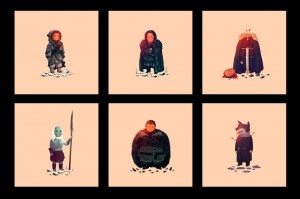 Game of Thrones Prints by Olly Moss Set 1