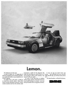 Lemon Back to the Future Print