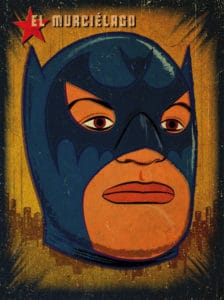 Batman Lucha Libre Mask Super Hero Print