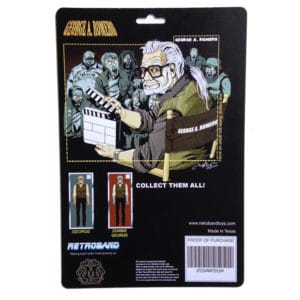George A. Romero Action Figure Package Back
