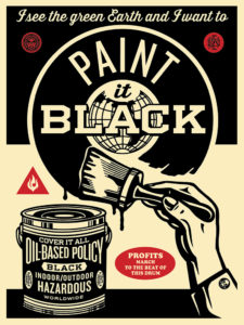 Paint it Black Print by Obey