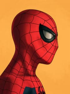 Spiderman Marvel Portrait Print