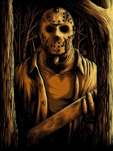Welcome to Camp Crystal Lake Glow in the Dark Print 1