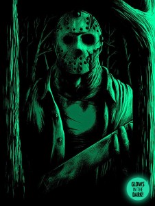 Welcome to Camp Crystal Lake Glow in the Dark Print