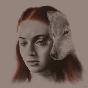 Sansa Stark House Sigil Print