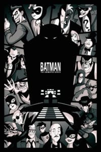 Batman the Animated Series BW Print