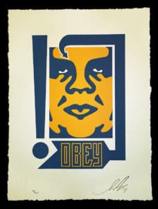 Obey Letterpress Print