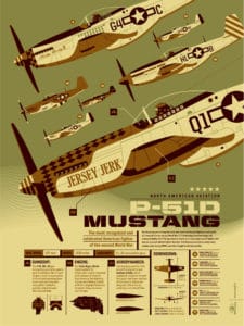 Mustang Plane Print