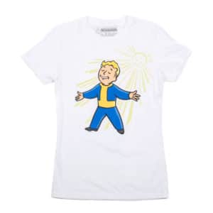 Fallout Vaultboy Solar Powered T-Shirt Glow Front