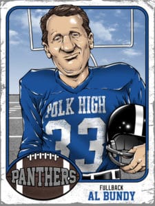 Al Bundy Polk High Panthers Sports Card Print